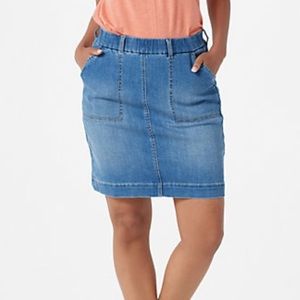 QVC D&Co Denim Skort NWOT 4x Never Worn